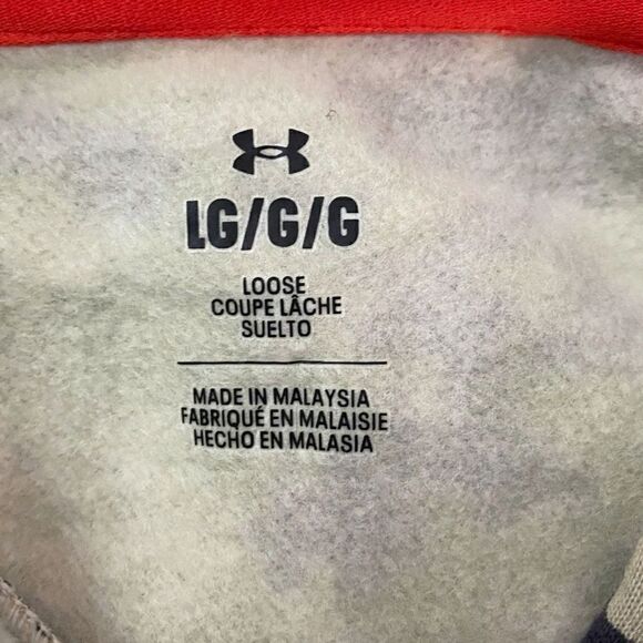 Under Armour Project Rock Womens Veterans Day Fleece Loose Fit Hoodie size L (a) - Picture 10 of 11